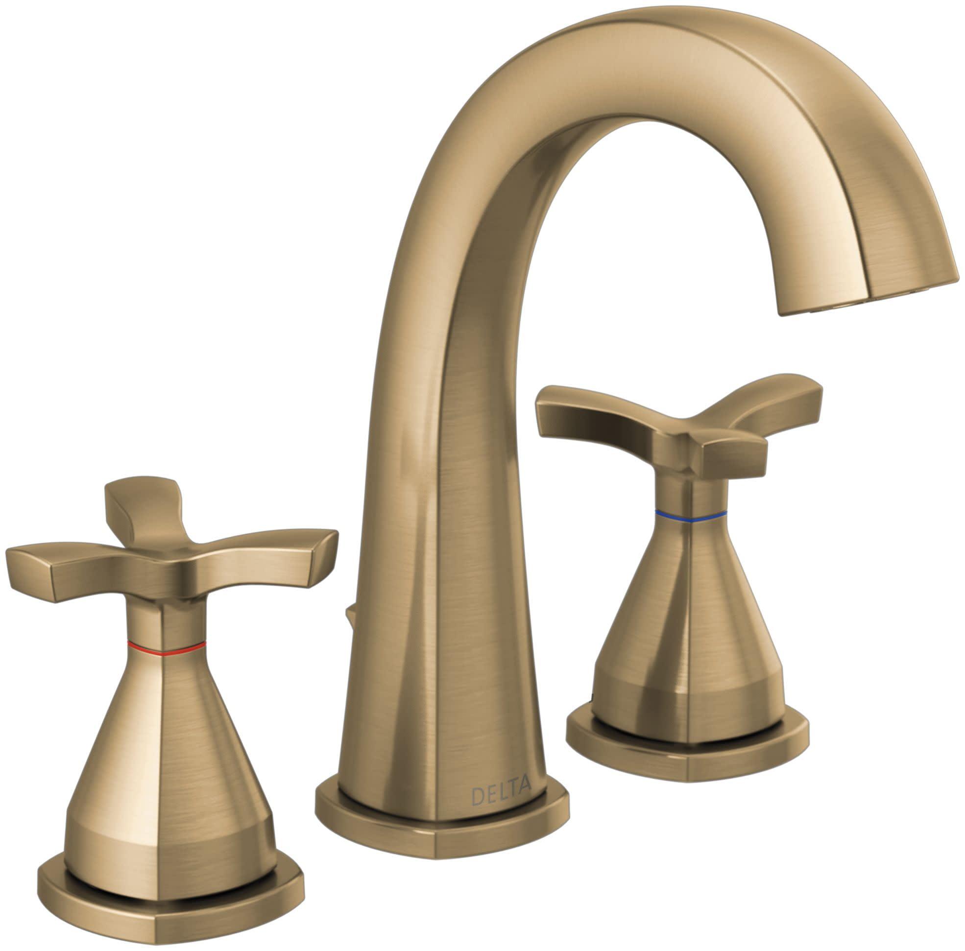 Stryke Widespread Bathroom Faucet with Drain Assembly and DIAMOND™ Seal Technology