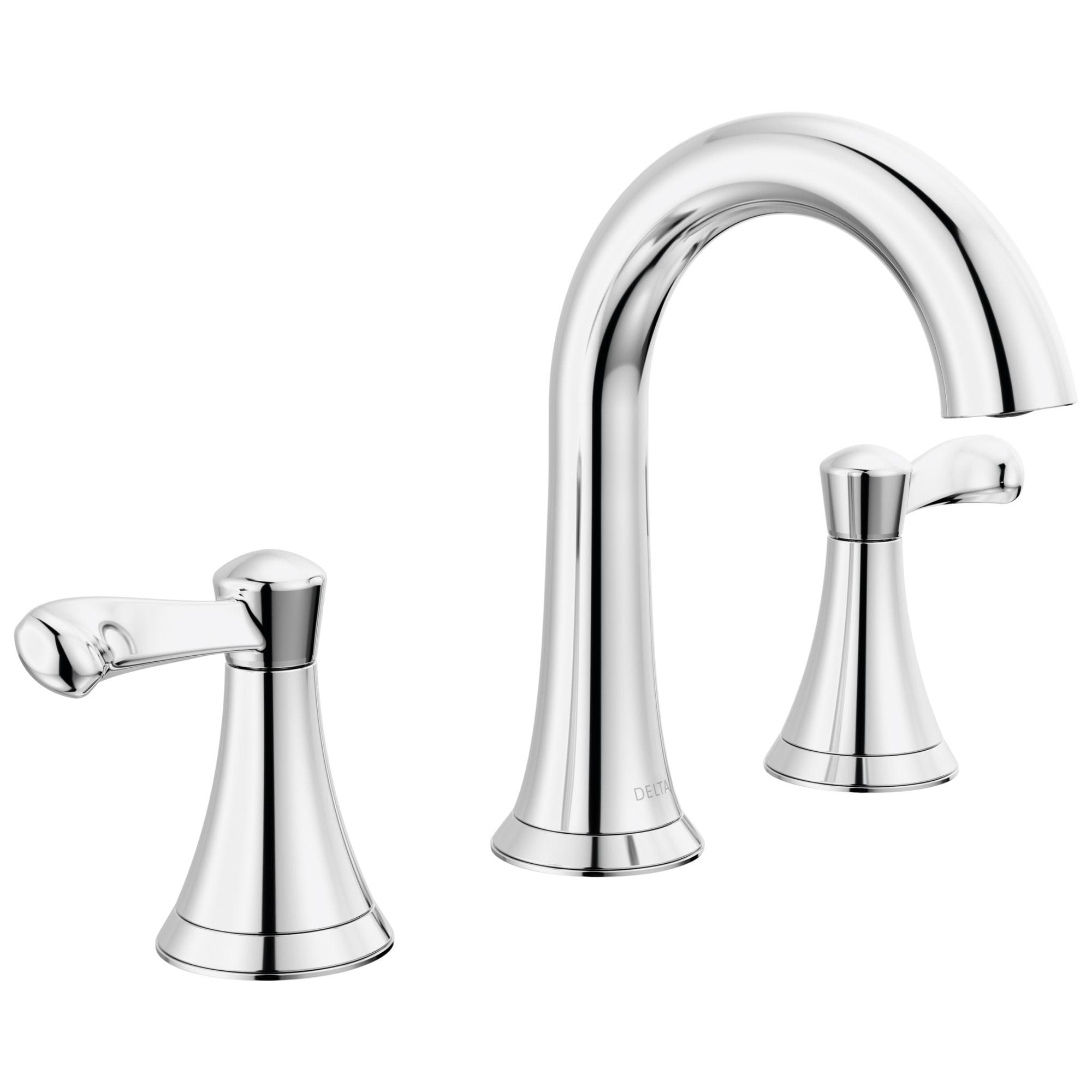 Esato Widespread Bathroom Faucet 3 Hole, 2-handle Bathroom Sink Faucet with Drain Assembly