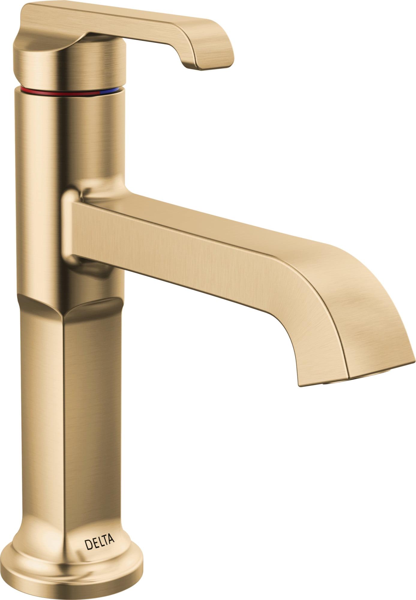 Tetra Single Hole Bathroom Faucet, Single Handle Bathroom Sink Faucet with Drain Assembly