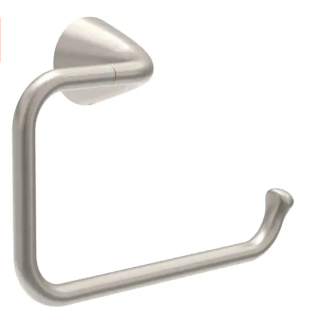 Delta Arvo Wall Mount Square Open Towel Ring Bath Hardware Accessory in Brushed Nickel ARV46-DN