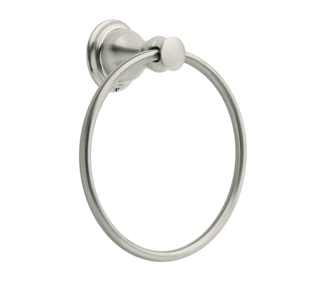 Brushed Nickel Wall Mounted Circular Towel Ring