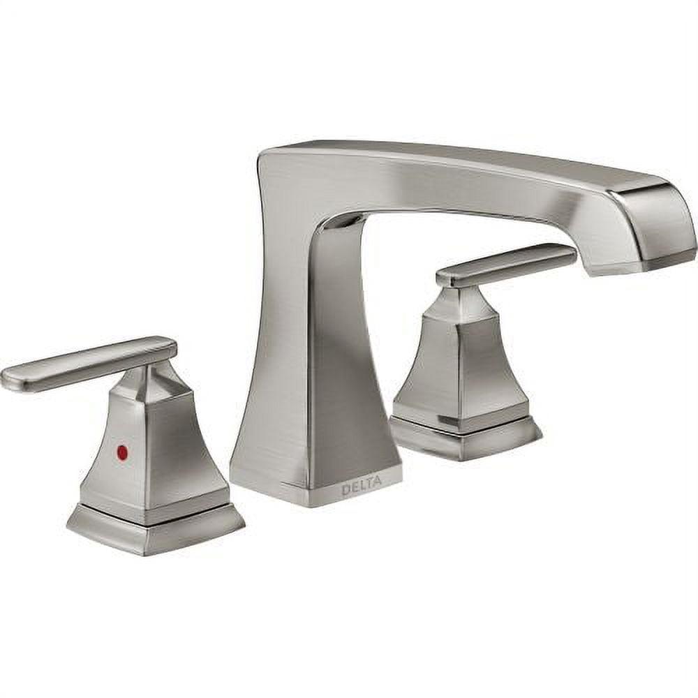 Elegant 16" Stainless Steel Widespread Deck Mounted Faucet