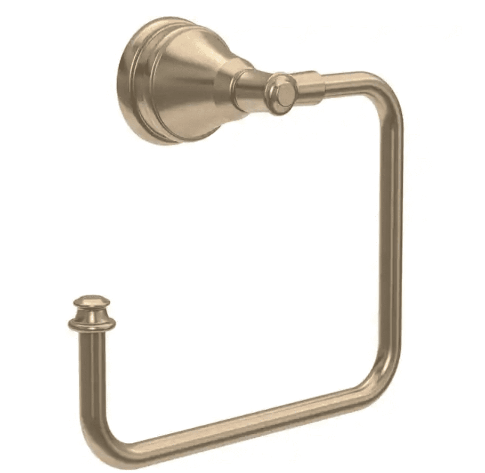 Mylan Brushed Bronze Wall Mounted Rectangular Towel Ring