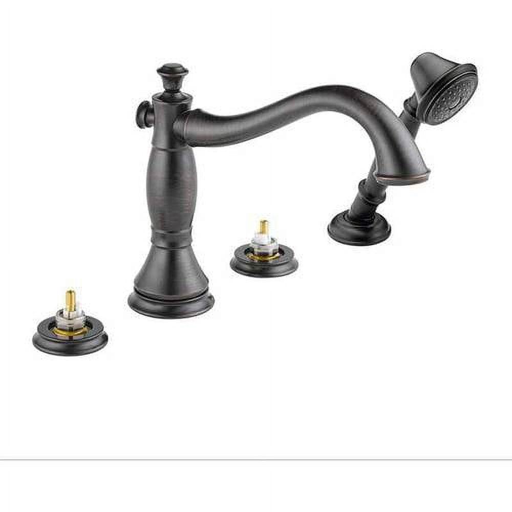 Classic Venetian Bronze Deck Mounted Roman Tub Faucet with Handshower
