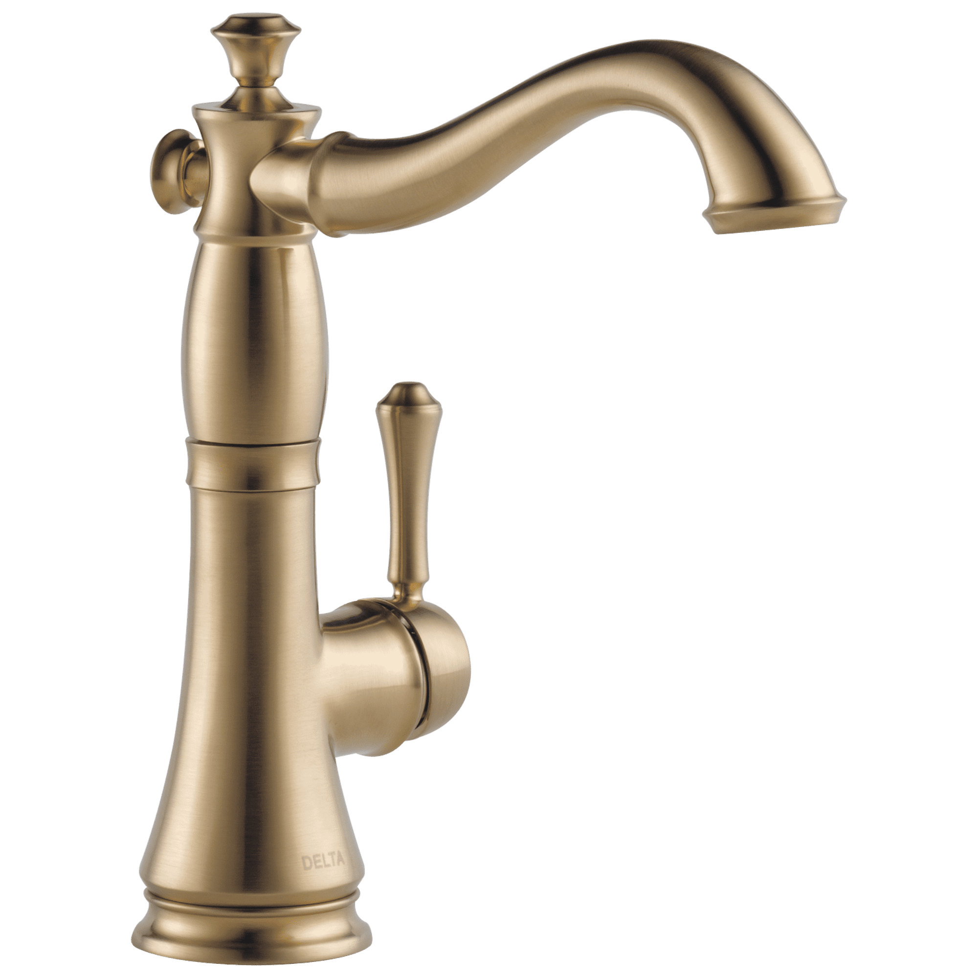 Elegant Cassidy Champagne Bronze Bar Faucet with 360-Degree Swivel