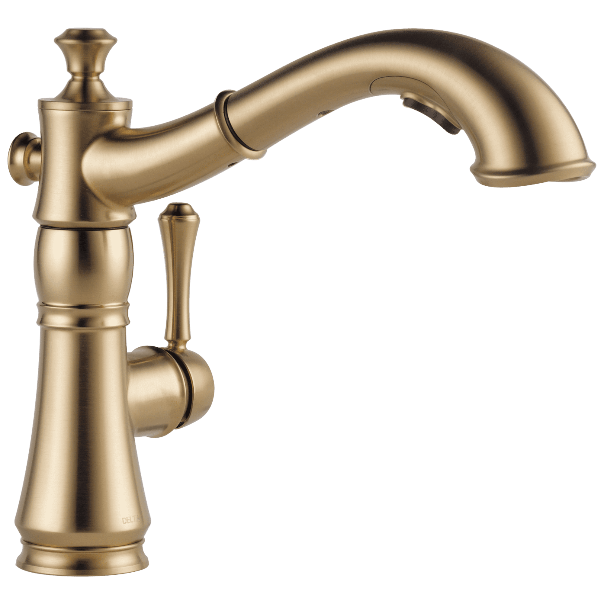 Classic Elegance Pull-Out Spray Kitchen Faucet in Champagne Bronze