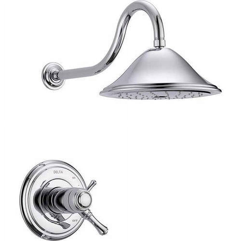 Chrome Traditional Dual-Handle Wall Mounted Rain Shower System