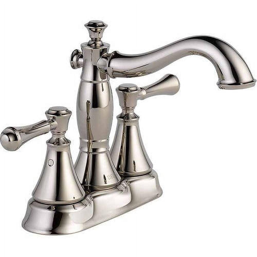 Classic Elegance 6'' Nickel Brass Centerset Bathroom Faucet