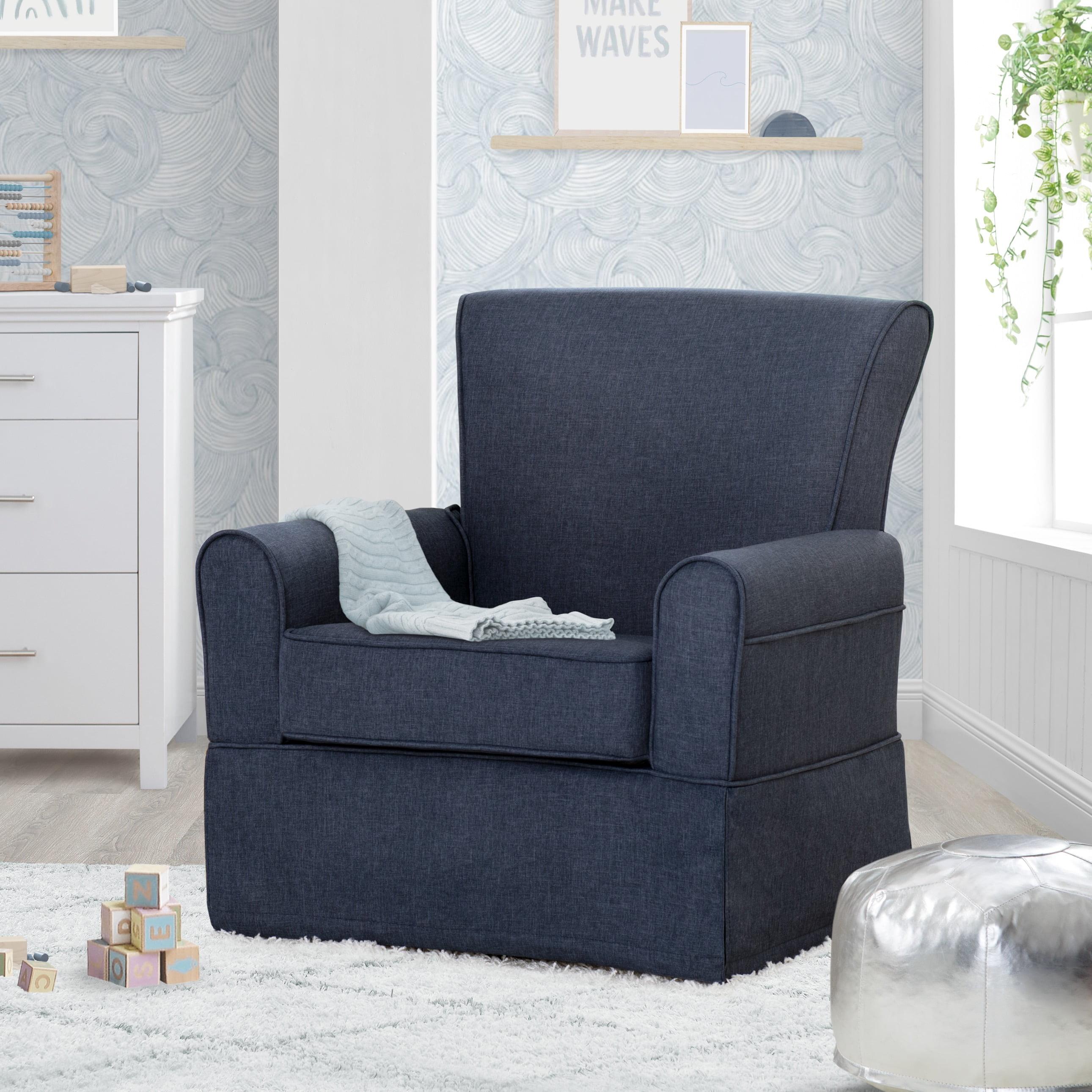 Sailor Blue Epic Nursery Swivel Glider Rocker Chair