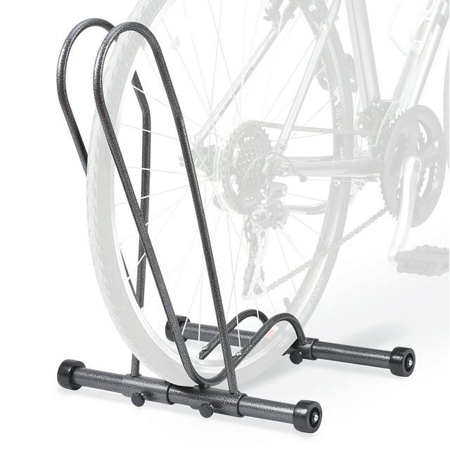 Delta Cycle Single Bike Stand Floor, Tool-Free Adjustable Rolling Floor Stand for Mountain, Fat Tire, Road Bikes, Freestanding Bike Stand For Garage Parking