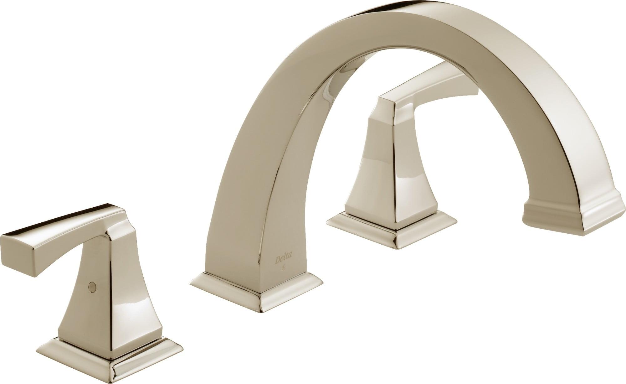 Dryden Double Handle Deck Mounted Roman Tub Faucet Trim