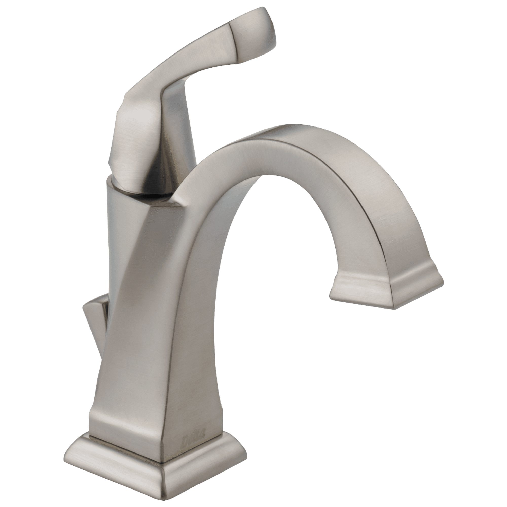 Dryden 7 3/4" Modern Stainless Steel Single Hole Bathroom Faucet