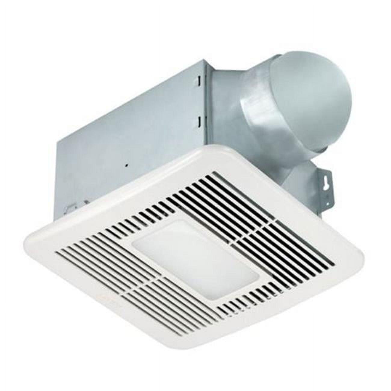 Delta 150 CFM Off-White Ceiling Exhaust Fan with LED Light