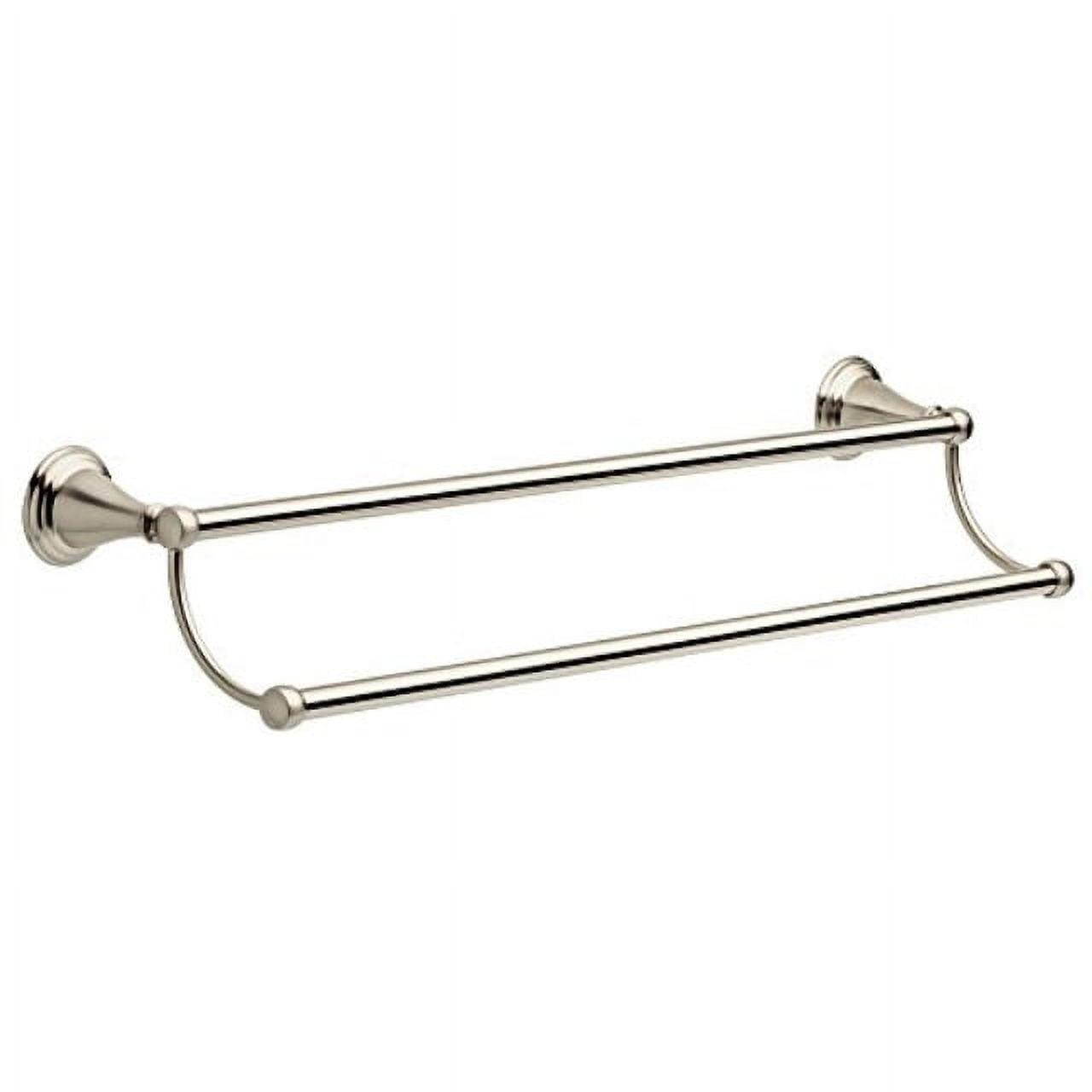 Windemere Polished Nickel Wall Mounted Double Towel Bar