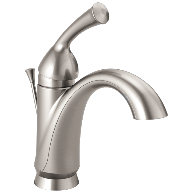 Delta Haywood Single Hole Bathroom Faucet with Drain Assembly, Single Handle Bathroom Sink Faucet 15999-SS-DST