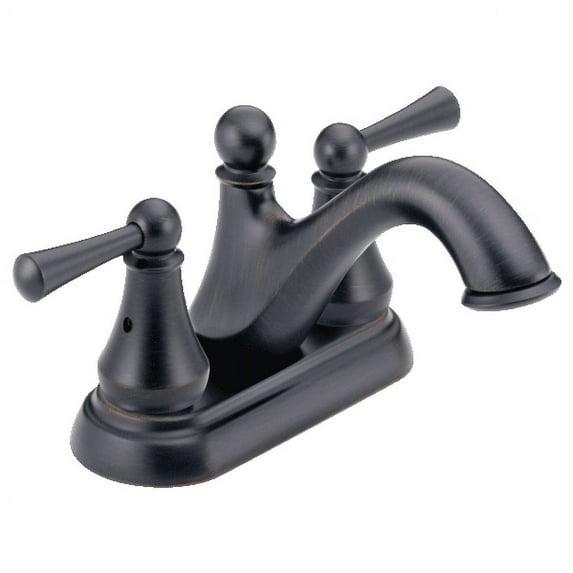 Delta Haywood Centerset Bathroom Faucet with Drain Assembly, 2-handle Bathroom Sink Faucet 25999LF-RB