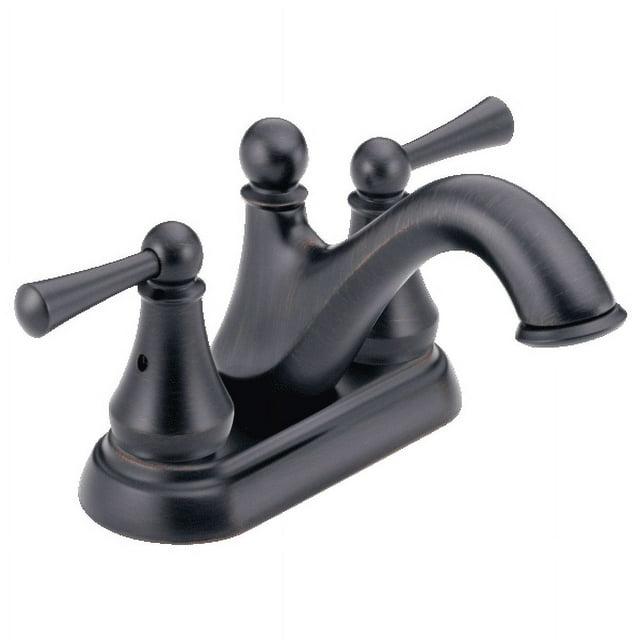 Delta Haywood Centerset Bathroom Faucet with Drain Assembly, 2-handle Bathroom Sink Faucet 25999LF-RB