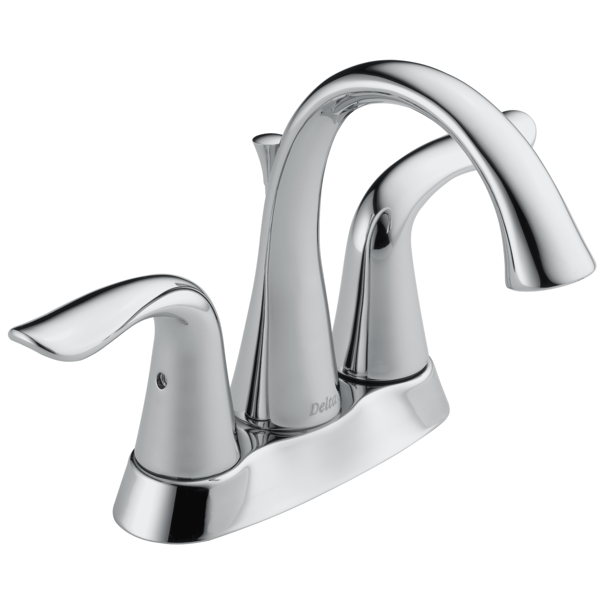 Modern Chrome Centerset Bathroom Faucet with Dual Handles and Drain Assembly