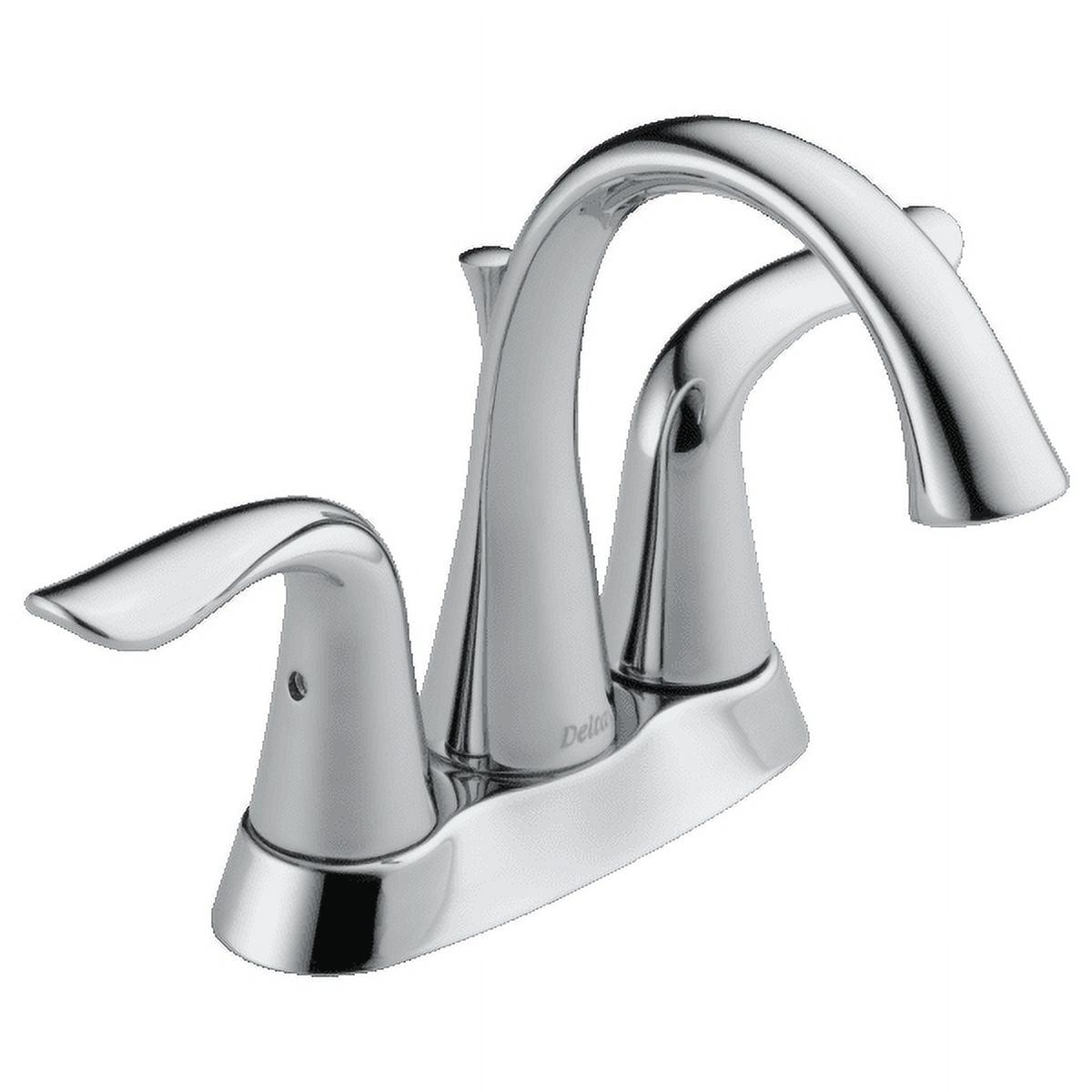 Delta Lahara Chrome Two Handle Centerset Bathroom Faucet