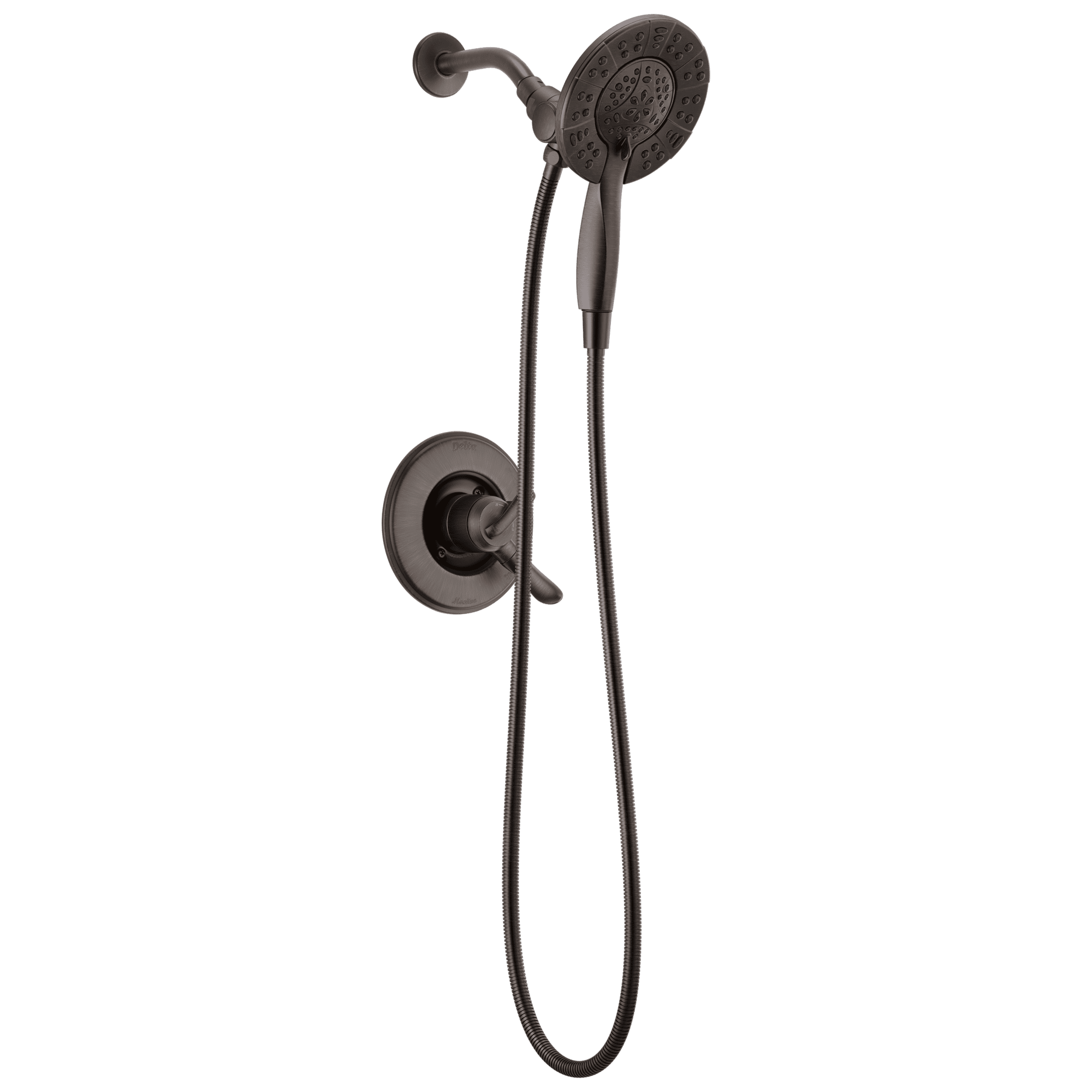 Modern Venetian Bronze Handheld Multi-Function Shower Set with Dual Handles