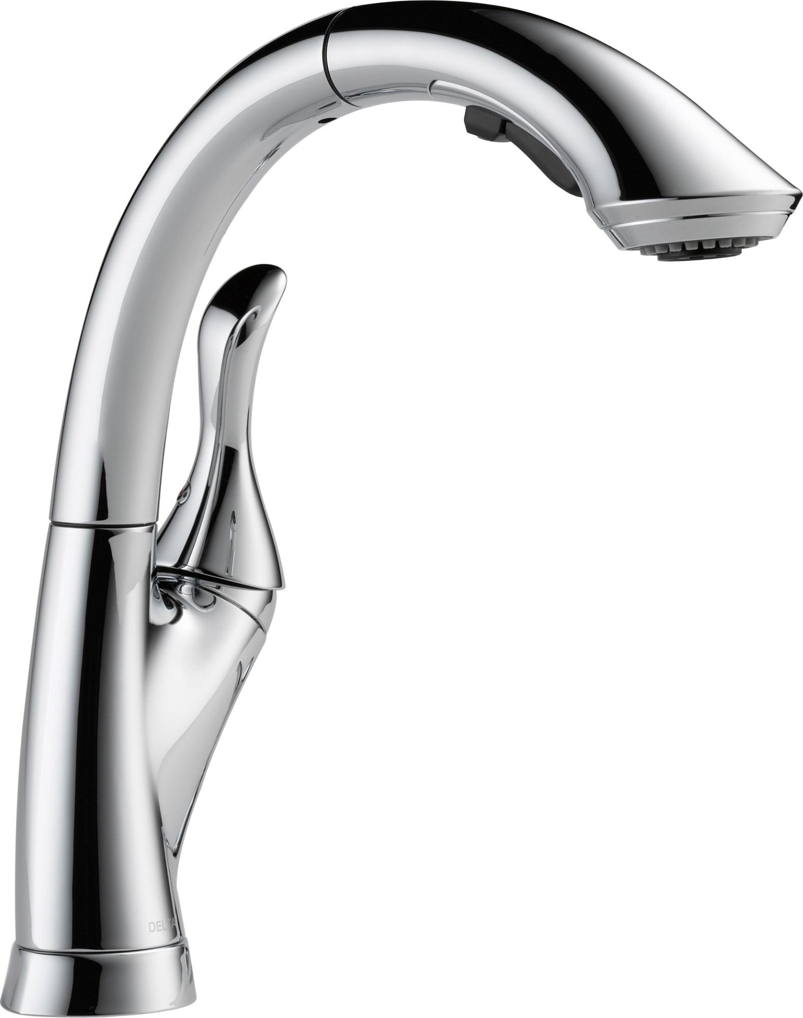 Linden Pull Out Touch Single Handle Kitchen Faucet with Accessories