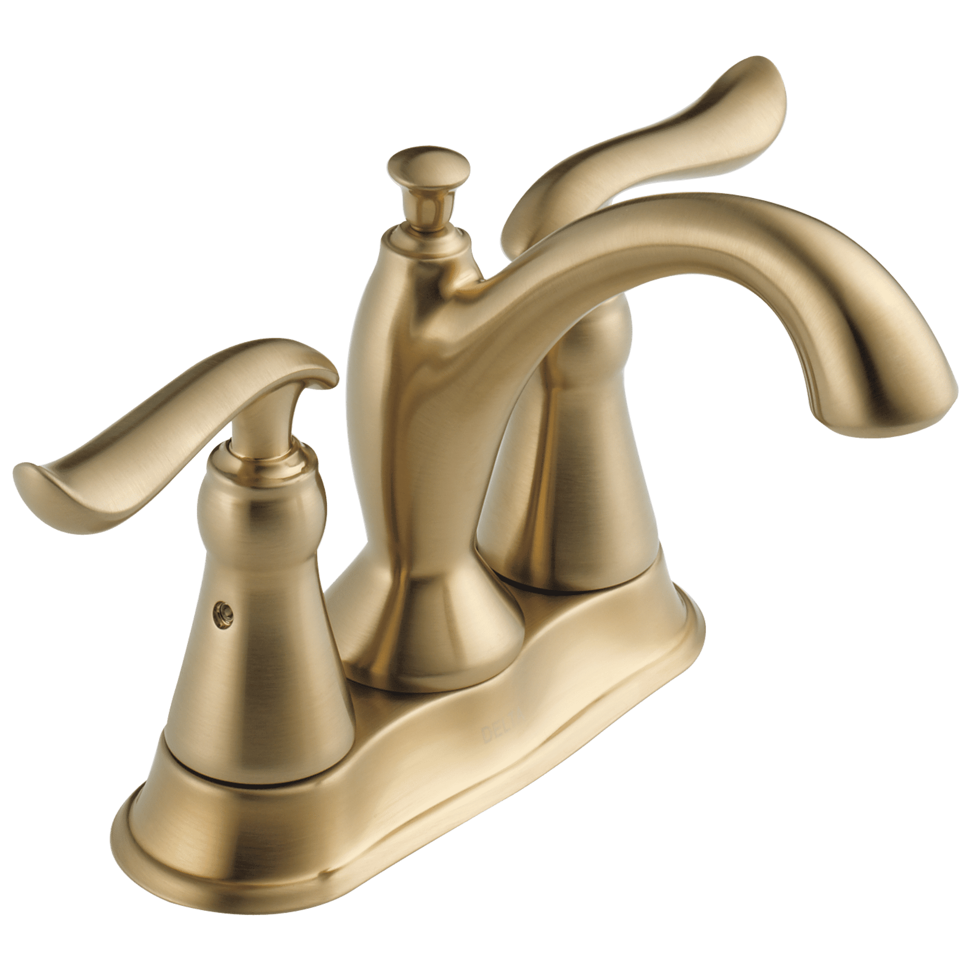 Linden Modern Centerset Zinc Bathroom Faucet in Champagne Bronze