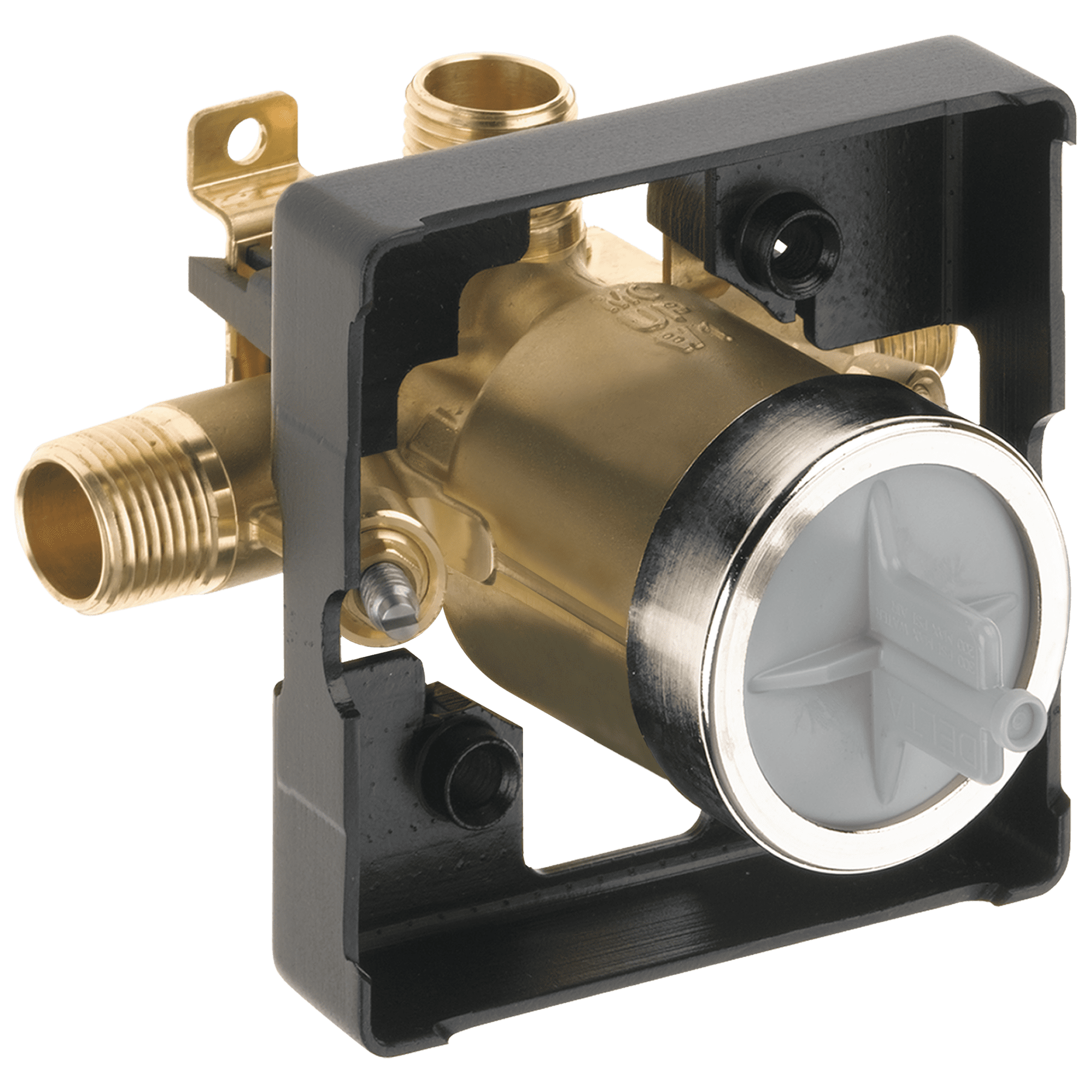 Classic MultiChoice Universal Mixing Rough-In Valve with Service Stops and High-Flow - No Tub Port