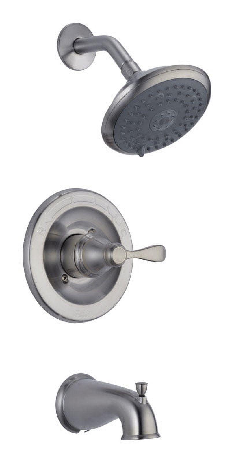 Delta Porter Monitor 1-Handle Brushed Nickel Tub and Shower Faucet