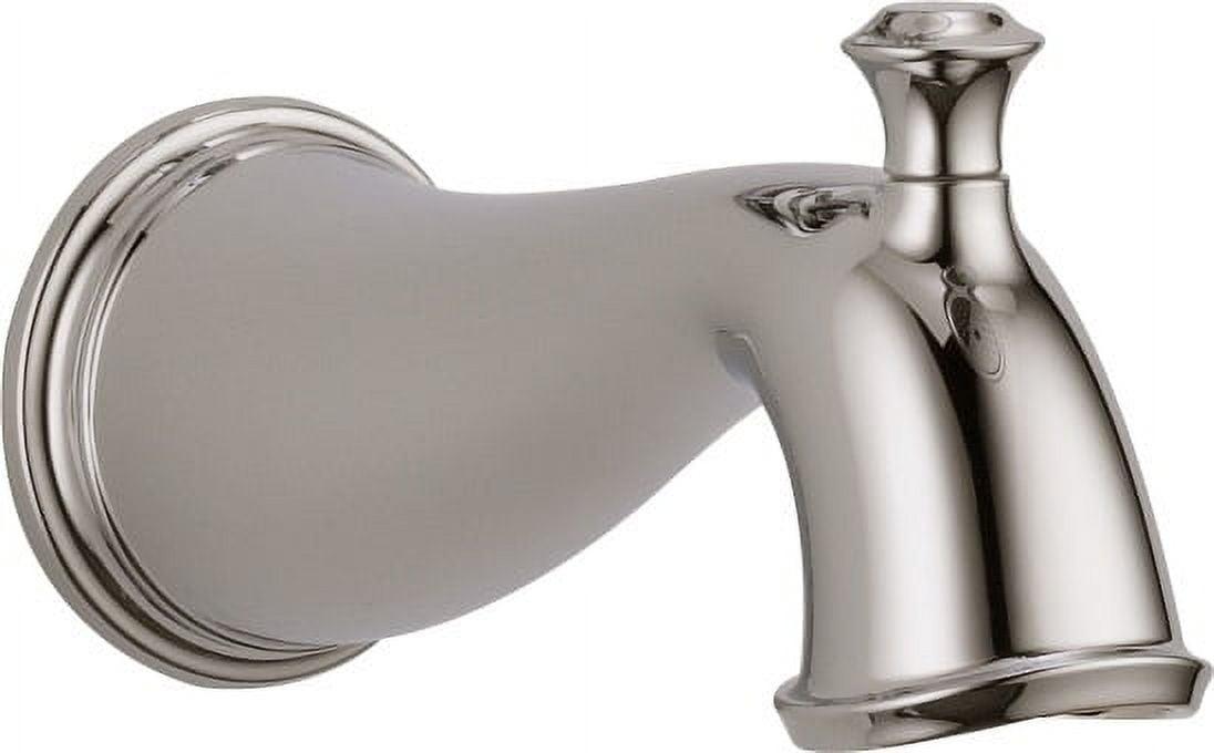 Polished Nickel Wall Mounted Tub Spout with Diverter