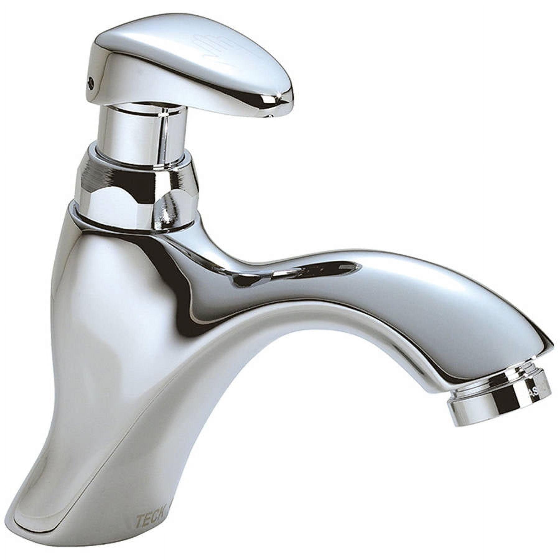 Transitional Chrome 6.1" Single-Handle Mid-Arc Bathroom Faucet