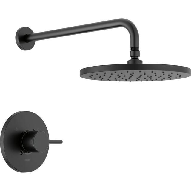 Modern Raincan Round Single-Function Shower Faucet Set, Valve Trim Kit, Rainfall Shower Head