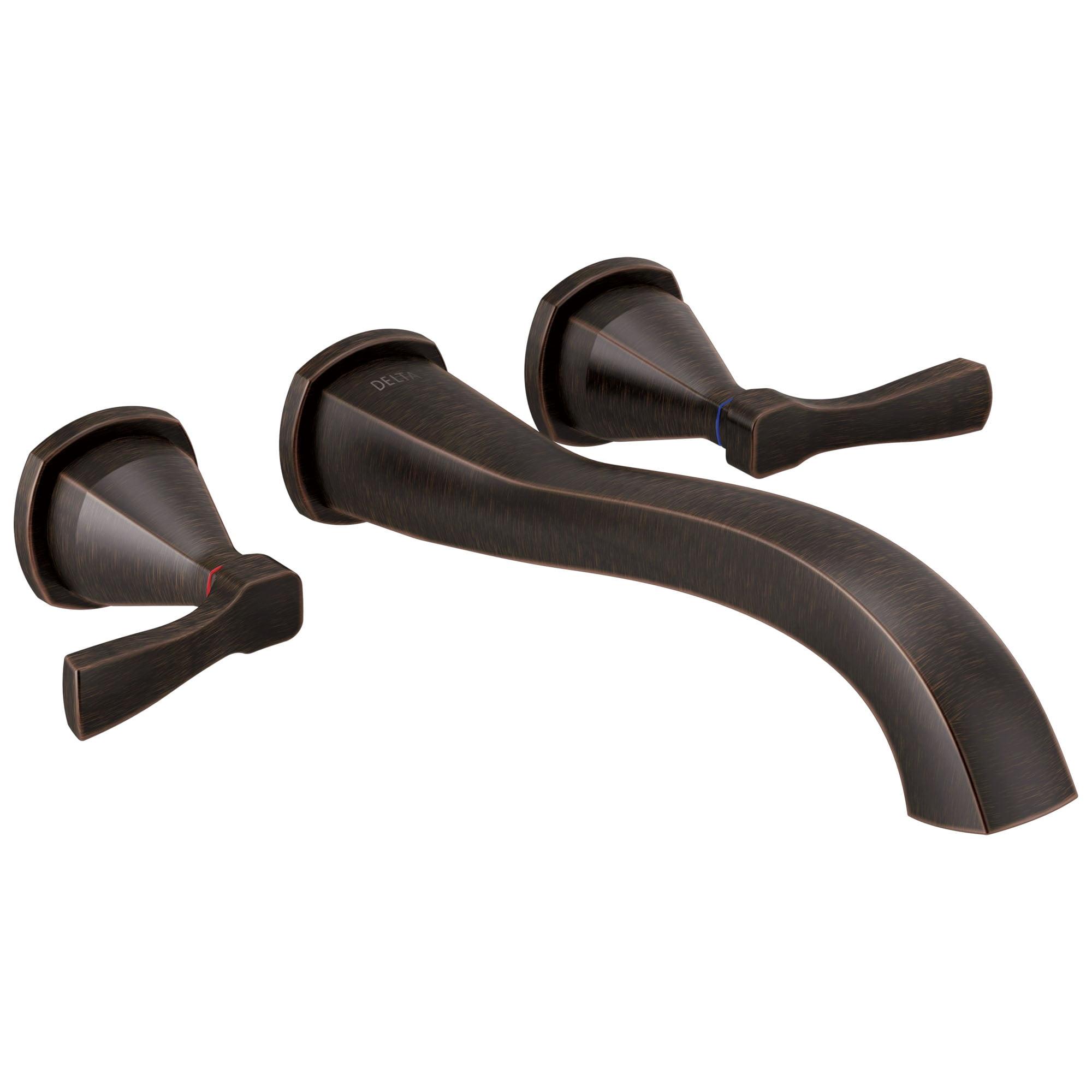 Delta T5776-Wl Stryke Double Handle Wall Mounted Tub Filler Trim - Bronze