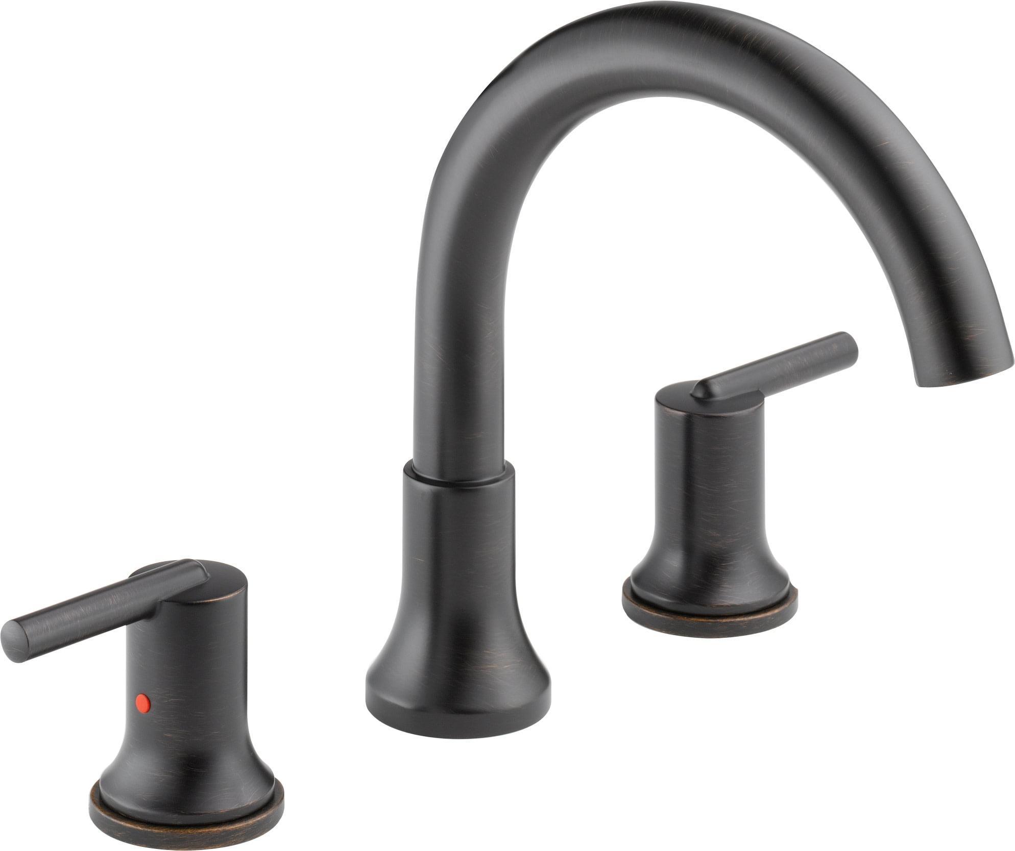 Trinsic Double Handle Deck Mounted Roman Tub Faucet