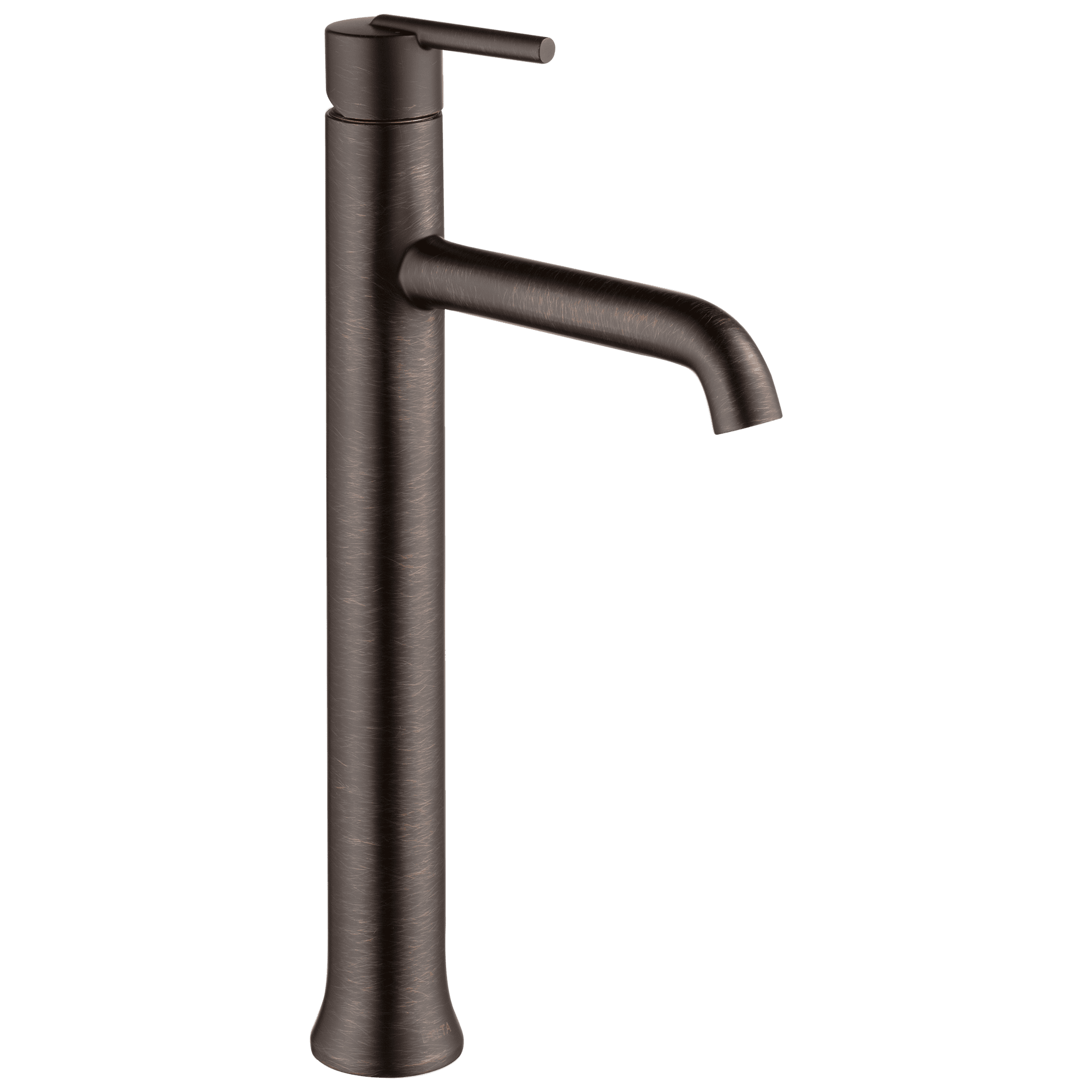 Sleek Venetian Bronze Single Hole Vessel Bathroom Faucet