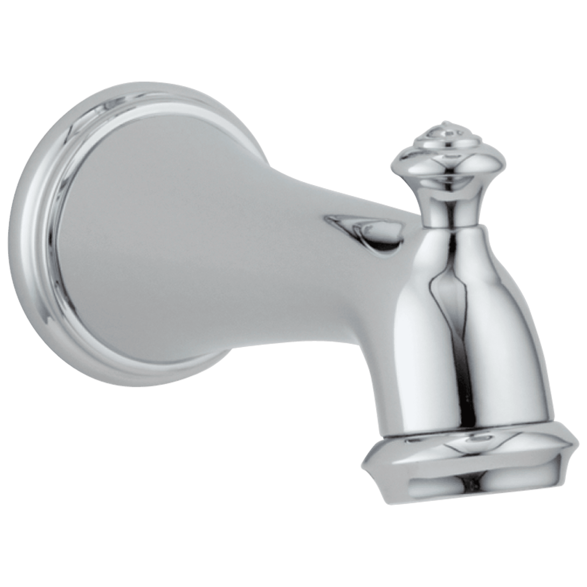 Chrome Wall Mounted Tub Spout with Diverter