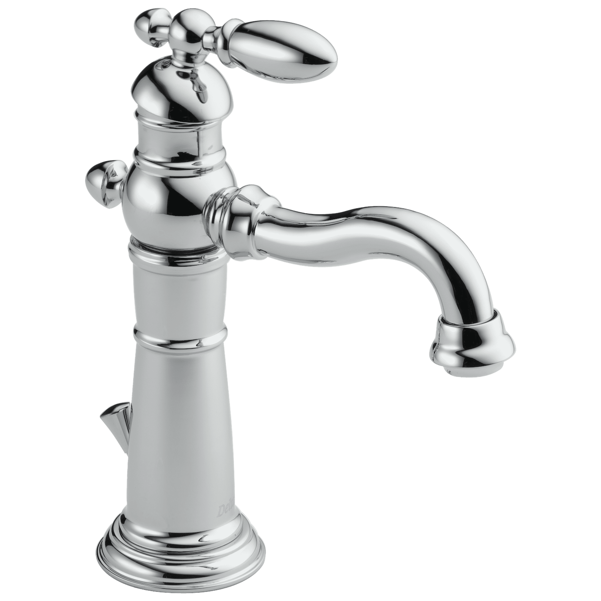 Victorian Single Hole Bathroom Faucet with Drain Assembly