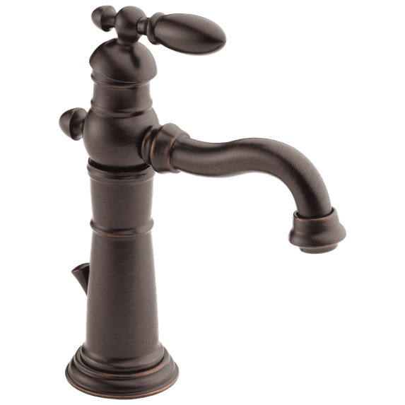 Victorian Single Hole Bathroom Faucet with Drain Assembly