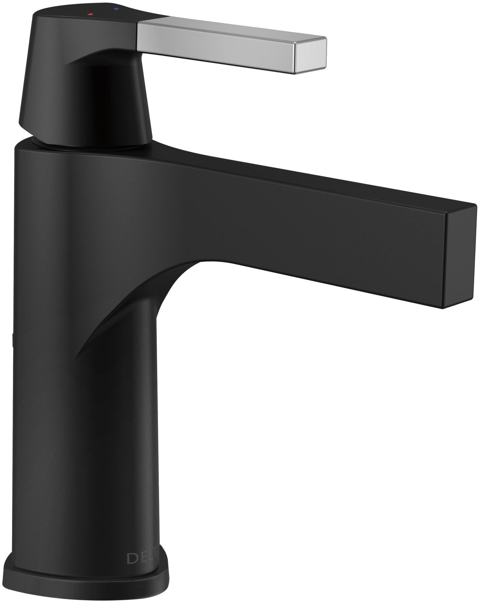 Modern Chrome Brass 7.5" Single Hole Faucet with Drain Assembly
