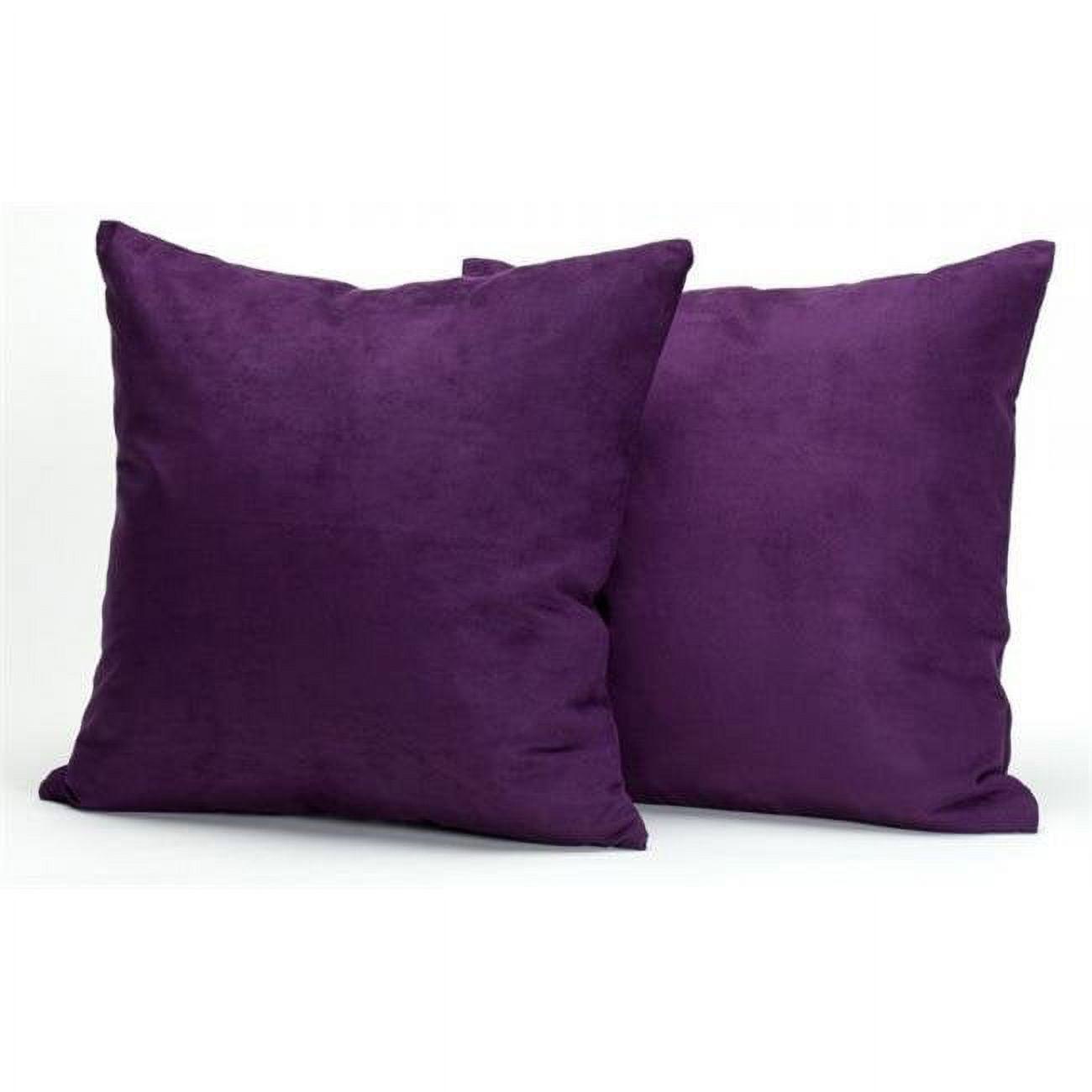 Deluxe Comfort Microsuede Throw Pillow (Set of 2)