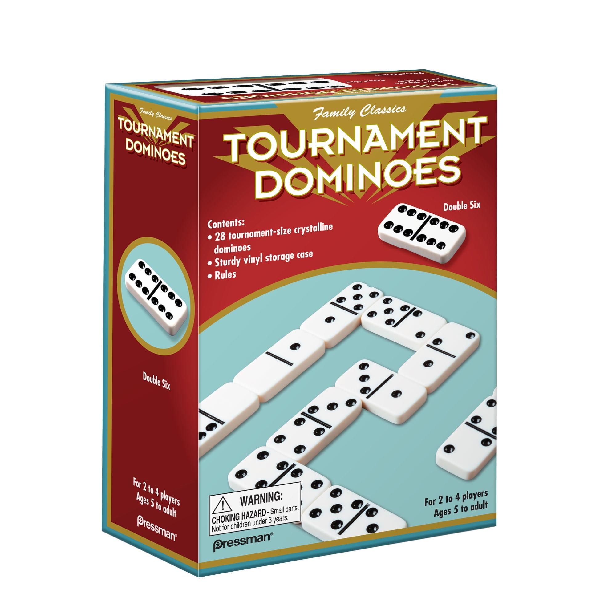 Family Classics Double Six Tournament Dominoes with Vinyl Case