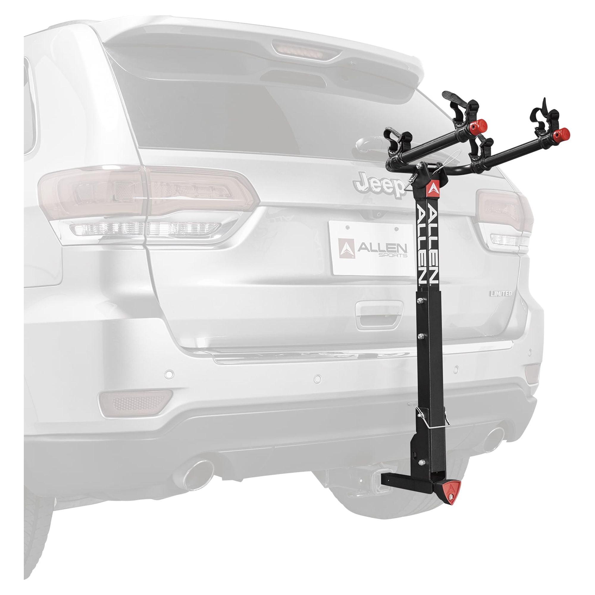 Black Folding 2-Bike Hitch Mounted Carrier