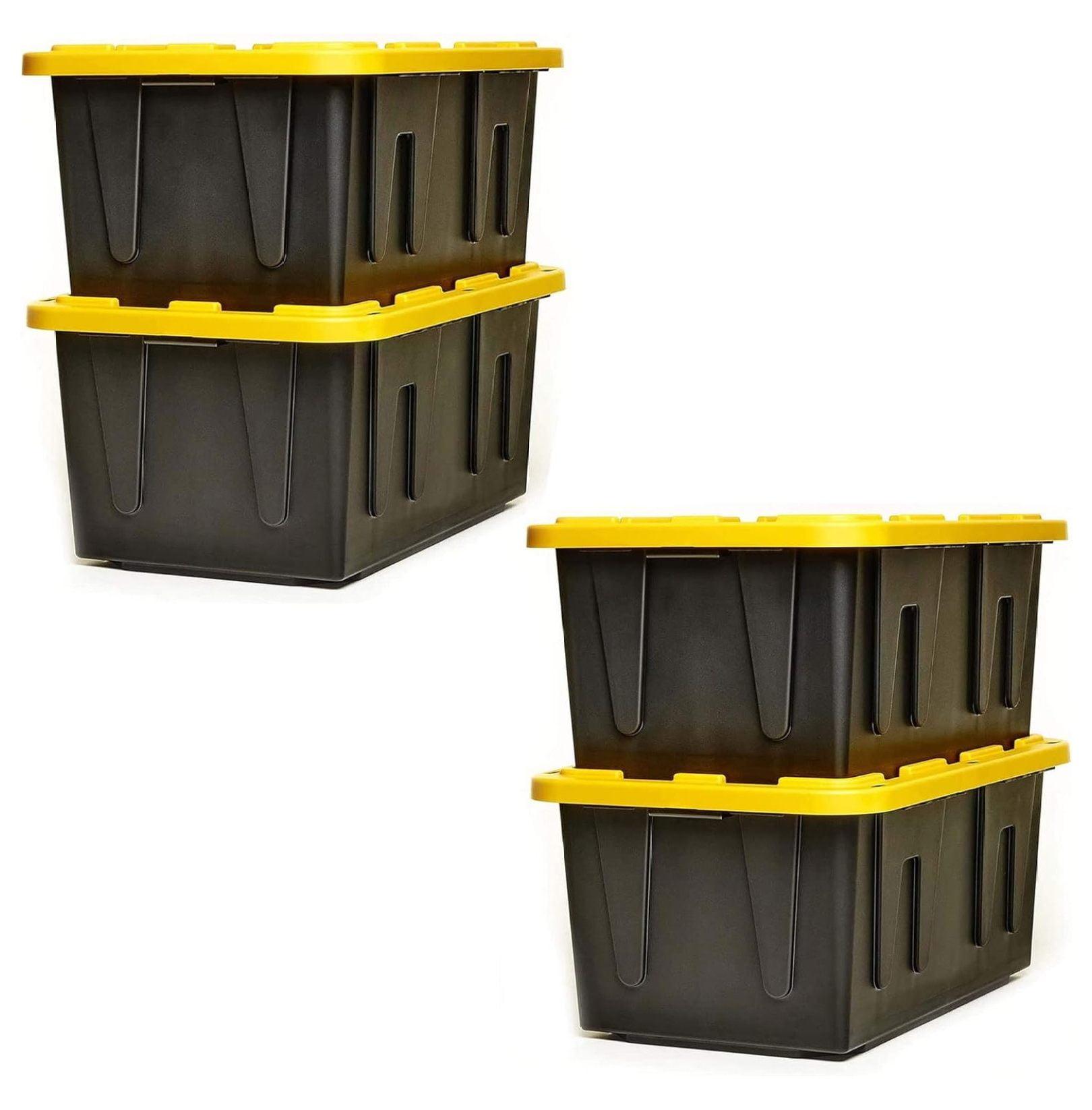 HOMZ Durabilt 27 Gallon Heavy Duty Storage Tote with Lid