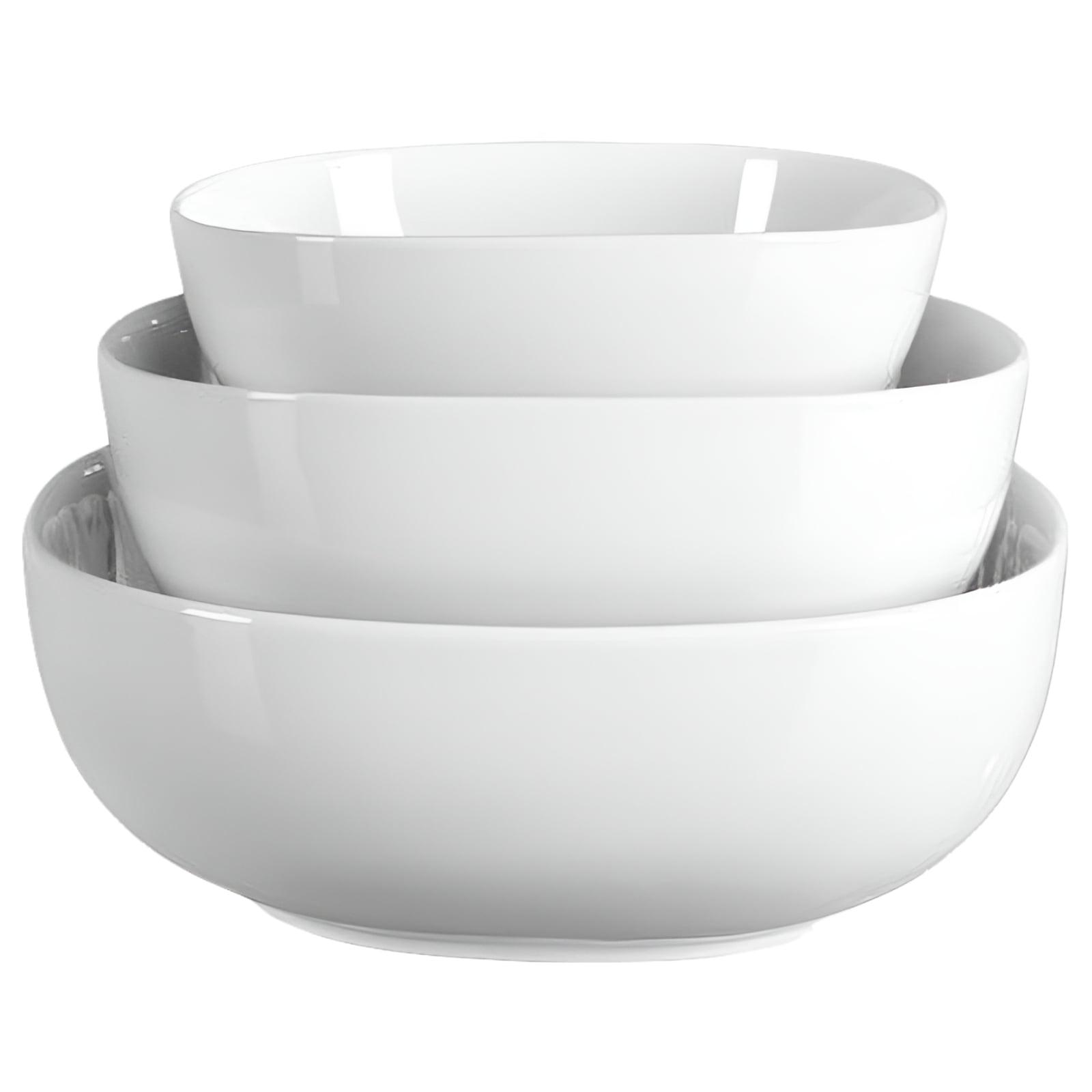 Denmark Tools for Cooks 3 Piece White Soft Square Serving Bowls