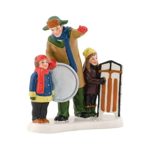 Department 56 Accessory 3.0 Inch Christmas Vacation, Bingo Sledding National Lampoon Village Accessories