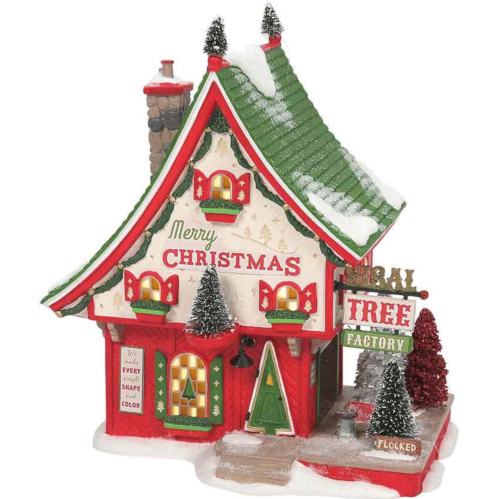 North Pole Sisal Tree Factory Christmas Figurine