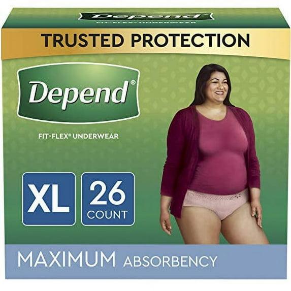 Blush Extra-Large Women's Incontinence Underwear with Maximum Absorbency