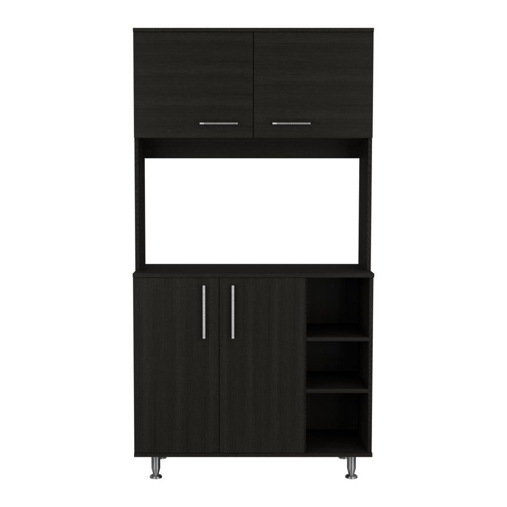 Depot E-Shop Kitchen Pantry Double Door Cabinet, Four Legs, Three Shelves