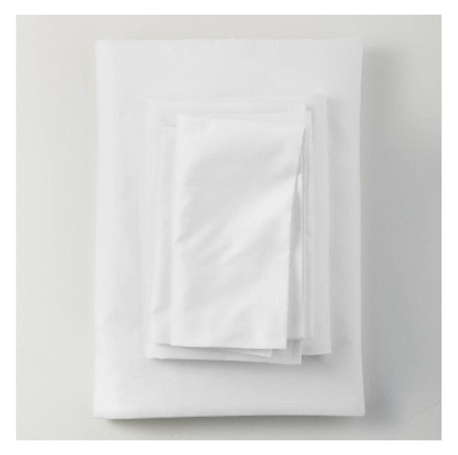 500 Thread Count Washed Supima Sateen Solid Sheet Set - Casaluna™