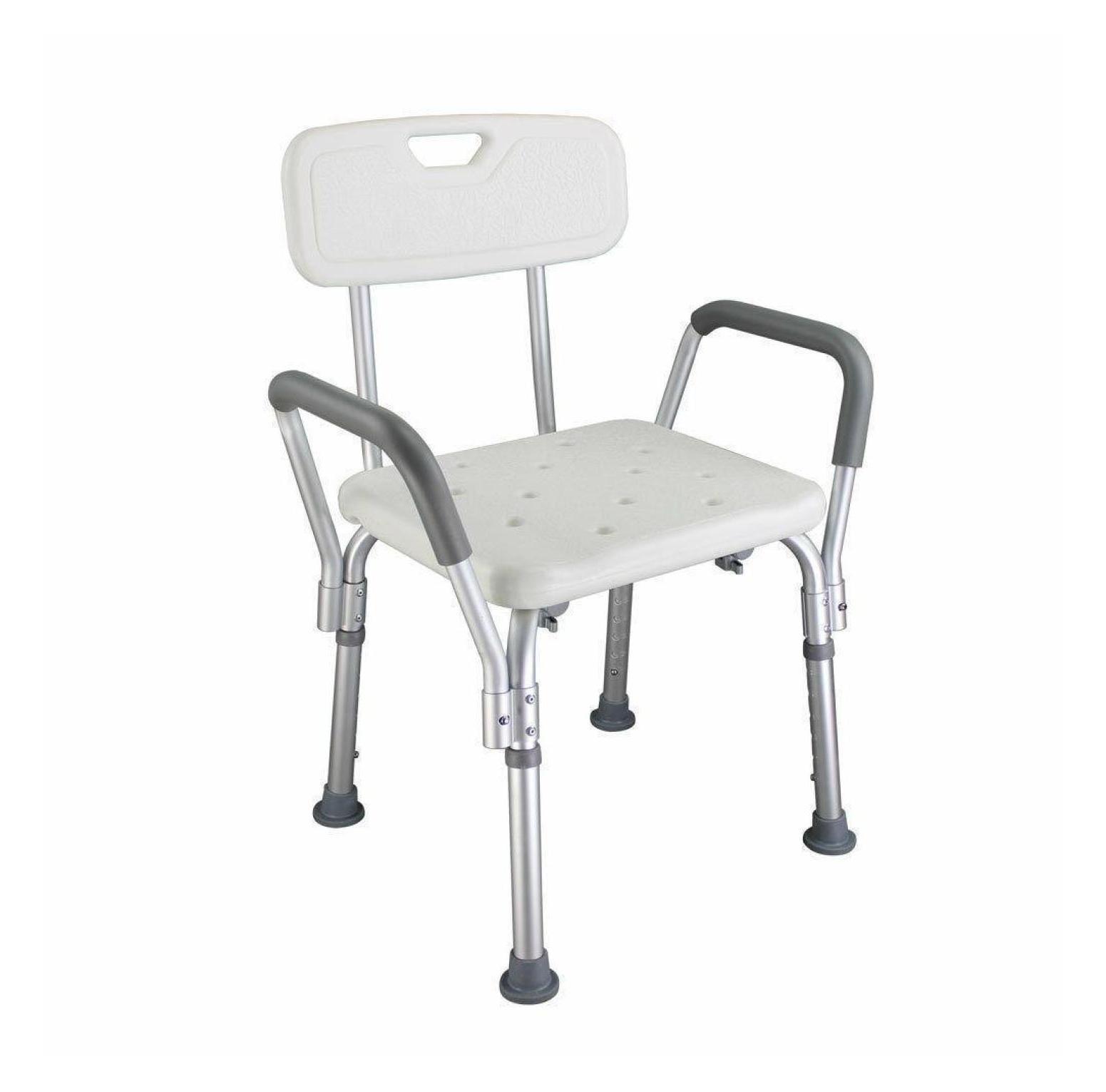 Gzxs Shower Chair for Inside Shower - Heavy Duty Shower Seat with Back - Shower Chair for Bathtub with Arms for Handicap - Shower Seats for Elderly - Shower Chair for Bathtub