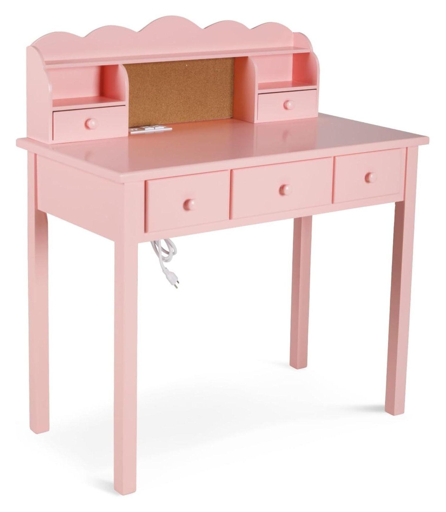 Home Office Furniture Writing Desk,Computer Work Station with Detachable Hutch,5 Drawers()